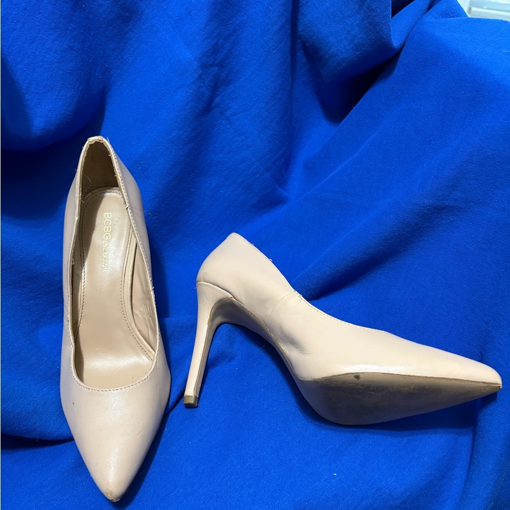 BCBGeneration Nude Stiletto Heels